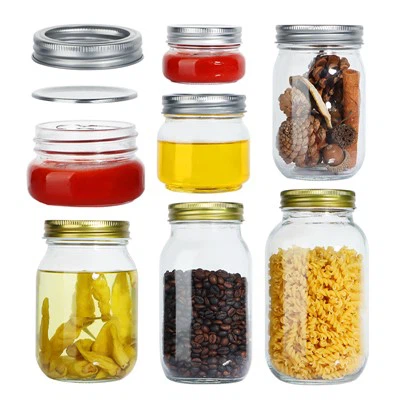 Conteneurs de bocal en verre pour stockage des aliments